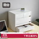 霜山桌面收納盒抽屜式A4文件儲物盒辦公室桌下門(mén)口玄關(guān)整理盒 辦公套餐A(雙格*1+單格*2)