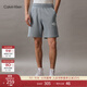 Calvin KleinJeans夏季男士字母疊印ck松緊腰純棉休閑運動(dòng)針織短褲J324250
