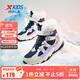 特步（XTEP）兒童童鞋女童冬季戶(hù)外長(cháng)絨保暖高筒棉靴 烏紫色/帆白 38碼