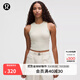 lululemon丨Jersey 女士平紋針織及腰圓領(lǐng)運動(dòng)背心 LW1FEXS 骨白 XS