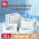 愛(ài)貝迪拉（AIBEDILA）75%酒精濕巾100片獨立包裝殺菌消毒濕紙巾棉片大號