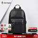 暇步士（Hush Puppies）男士雙肩包大容量電腦包14英寸休閑旅行包男學(xué)生書(shū)包鉚釘元素背包 黑色HA-2111028W-5720
