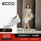 愛(ài)步（ECCO）休閑鞋女鞋 25年夏季牛皮休閑板鞋一腳蹬小白鞋 柔酷 470853 白色47085361146 38 (240mm)