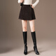 短裙半身裙雪尼爾小A字短裙褲女款2025冬季新款韓版高腰顯瘦時(shí)尚 咖色 XL