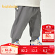 巴拉巴拉【商場(chǎng)同款】童裝褲子嬰兒長(cháng)褲運動(dòng)褲2025新款時(shí)尚可愛(ài)萌 中灰20406 80