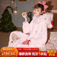 果殼（Gukoo）睡袍冬季HelloKitty聯(lián)名新款毛絨保暖女士家居服睡袍D HelloKitty睡袍 S