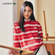 LACOSTE法國鱷魚(yú)情侶款2026春馬年新春系列條紋長(cháng)袖圓領(lǐng)T恤|TH7808 LAZ/紅白條紋 S