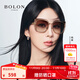 BOLON暴龍眼鏡25年新品楊紫同款蝶形太陽(yáng)鏡輕彈β鈦大框防曬墨鏡BL6112 A62 淺茶色