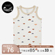 nest designsPR小云朵童裝男童休閑背心T恤短褲女童套裝簡(jiǎn)約印花百搭吊帶 活力云-背心 110 (建議身高102-112cm)