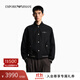 EMPORIO ARMANI/阿瑪尼官方旗艦新款男輕薄棒球領(lǐng)短飛行夾克棉服外套秋冬 UC001-黑色 48  (推薦：135-150斤)