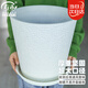 壽禾 花盆大號帶托盤(pán)加厚仿陶瓷家庭種植盆 大號素白花盆30#