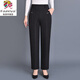 彩羊恒源祥集團中老年媽媽褲子春秋冬加絨厚高腰直筒休閑長(cháng)褲寬松外穿 暗細紋(春秋不加絨) 厚款 4XL (140-155斤)