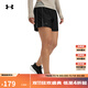 安德瑪（UNDERARMOUR）春夏Tech Play Up女子5英寸輕便訓練運動(dòng)短褲1389884 黑色001 XL