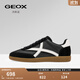 GEOX杰歐適男款休閑鞋撞色平底透氣舒適百搭單鞋德訓鞋運動(dòng)休閑阿甘鞋 黑色 42