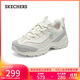 斯凱奇（Skechers）摩卡熊女鞋秋季厚底老爹鞋學(xué)院風(fēng)增高熊貓鞋運動(dòng)小白鞋150231