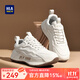 海瀾之家（HLA）老爹鞋男2025秋冬季新款休閑運動(dòng)鞋防撞包頭加絨保暖增高鞋子男 白色 42 (260mm)