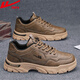 回力厚底工裝鞋男鞋2026冬季新款舒適防滑耐磨戶(hù)外工作運動(dòng)百搭休閑鞋 卡其 41