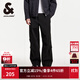 杰克·瓊斯（JACK&JONES）男裝降落傘兵褲男秋季工裝褲男褲略寬松休閑褲輕薄款潮流褲子男士 E39黑色 31 175