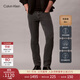Calvin KleinJeans25秋冬新款男士經(jīng)典休閑通勤ck灰色洗水微彈修身磨絨牛仔褲