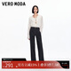 VEROMODA牛仔褲2025秋季新款含棉撞色明線(xiàn)復古兩?？壑蓖惭澢锛九澴? title=