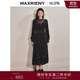 MAXRIENY[第2件半價(jià)]【商場(chǎng)同款】M法式甜美連衣裙刺繡收腰精致赫本風(fēng)長(cháng)裙 黑色 M