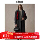 ELAND衣戀毛呢外套女西裝領(lǐng)大衣2025冬季新款 中灰色(18)M/Grey S 160