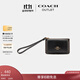 蔻馳（COACH）奧萊女士女包經(jīng)典標志腕帶卡包老花 IM/棕色/黑色