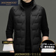 JASONWOOD高端品牌男裝輕薄羽絨馬甲男2025冬季新款時(shí)尚立領(lǐng)羽絨服外穿坎肩 高檔黑色 【官方正品】 XL (180) 建議【135-150斤】