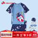 佑游兒童泳衣男童游泳衣分體泳褲男孩速干溫泉泳衣六件套32038藍色3XL