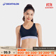 迪卡儂（DECATHLON）運動(dòng)內衣女無(wú)鋼圈聚攏收副乳防下垂背心式胸罩健身背心女 藏青字母 M