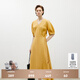 麥檬MM商場(chǎng)同款夏季新款簡(jiǎn)約百搭收腰長(cháng)款連衣裙5E9893401 陽(yáng)光黃 S