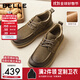 百麗[張凌赫推薦]高幫休閑工裝鞋25冬新牛皮板鞋加絨A2184DM5預售 卡其色-單里 40 (250mm)
