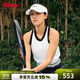 威爾勝（Wilson）官方女士SWEATER飛織透氣下擺收口運動(dòng)背心網(wǎng)球服 亮白色 WW00464511WTA S /165/84A