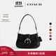 蔻馳（COACH）女士SOHO手袋牛皮革真皮簡(jiǎn)約單肩包百搭流行女包 LH/黑色