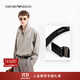 EMPORIO ARMANI/阿瑪尼官方旗艦【禮物】新款男士商務(wù)通勤板扣腰帶寬3.5CM秋冬 84372-黑色-板扣