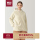 無(wú)印良品（MUJI）女式 長(cháng)毛抓絨 連帽衫BB2QOA4A 象牙色 XL 