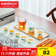 金灶（KAMJOVE）旅行茶具套裝簡(jiǎn)約戶(hù)外便攜式外帶工夫茶具整套茶具茶道杯茶壺 一壺六杯