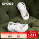 卡駱馳（CROCS）洞洞鞋貝雅男鞋女鞋輕便耐磨一腳蹬拖鞋休閑鞋|10126 白-100 39 (240mm)