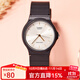 卡西歐手表 學(xué)生運動(dòng)簡(jiǎn)約石英小黑表 休閑指針?lè )浪醺咧猩直砥呦ΧY物 MQ-24-7E2