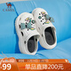 駱駝（CAMEL）洞洞鞋女時(shí)髦DIY原創(chuàng  )鞋花松糕厚底涼拖鞋 L24M071642 白色 36/37 