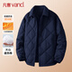 凡客誠品（VANCL）棉服男款秋冬季通勤翻領(lǐng)夾克男休閑保暖百搭外套棉襖 藏青 XL
