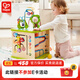 Hape【榜單】早教盒子 六面百寶箱繞珠串珠多維啟蒙 益智玩具兒童禮物 開(kāi)心農場(chǎng)游戲盒 1-3Y