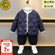 G.duck小黃鴨兒童羽絨服男女童白鴨絨外套冬季新款中小童寶寶保暖內膽潮 藏青色 90 尺碼1~2歲【 80-90cm】cm
