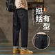 蕭蕭布落錐形牛仔褲男士秋冬季寬松直筒2025新款春秋美式潮牌原色休閑褲子 18TN8148黑茶色 30