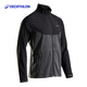 迪卡儂（DECATHLON）【預售】迪卡儂運動(dòng)外套男士跑步健身速干加絨長(cháng)袖立領(lǐng)衛衣夾克te 初秋透氣款-黑灰色 L