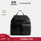 蔻馳（COACH）女士CROSBY 28號真皮牛皮大容量通勤雙肩包背包休閑女包 B4/黑色