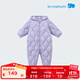 麗嬰房（Les enphants）新生兒衣服嬰幼兒連身衣寶寶羽絨連身衣嬰兒羽絨連體衣 活力紫 90cm /2歲