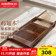 金灶（KAMJOVE）自動(dòng)上水整套茶具套裝 雞翅木實(shí)木茶盤(pán)功夫茶臺茶海電熱茶爐K-185 雞翅木單茶盤(pán)（不含茶藝爐） 1個(gè)