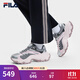 斐樂(lè )（FILA）官方女鞋魚(yú)刺4代老爹鞋運動(dòng)鞋2025春季新款增高鞋休閑鞋 神秘灰/櫻花紅-FP 38