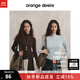 orangedesire【半高領(lǐng)暖暖T】orange desire熱感鎖溫面料長袖T恤2025冬季新款 摩卡棕 L